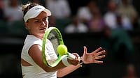Barbora Krejcikova Vs Mirra Andreeva LIVE Score, Wimbledon 2026: Andreeva Extends Lead By Holding Serve GETTY IMAGES : Barbora Krejcikova in action today on the Centre Court