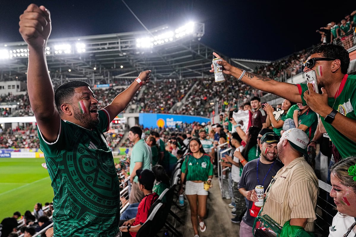 Mexico vs Ecuador, FIFA World Cup 2026 Rd 32 Mexico Fans Celeb Stands AP Photo