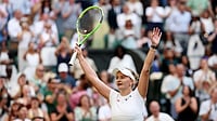 GETTY IMAGES : A seventh point set win for Barbora Krejcikova, she advances to the third round and will face Nikola Bartunkova 