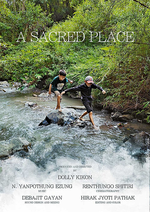 Shaped by the Landscape:  A poster of anthropologist and author Dolly Kikon’s documentary