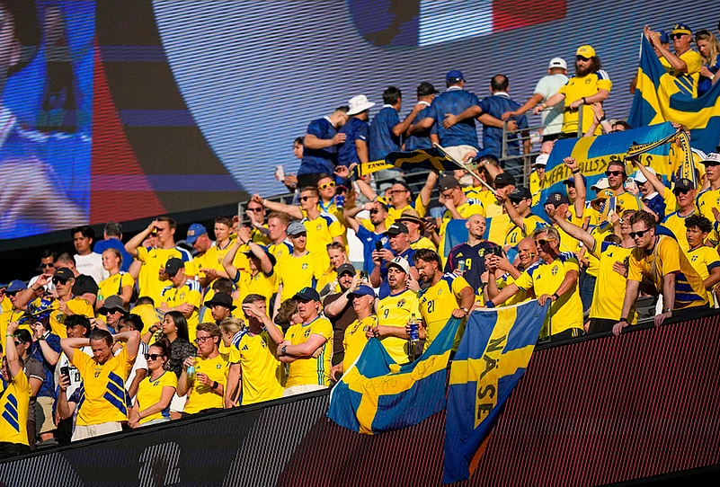 Sweden vs France Fifa World Cup 2026 round of 32 highlights-Sweden fans