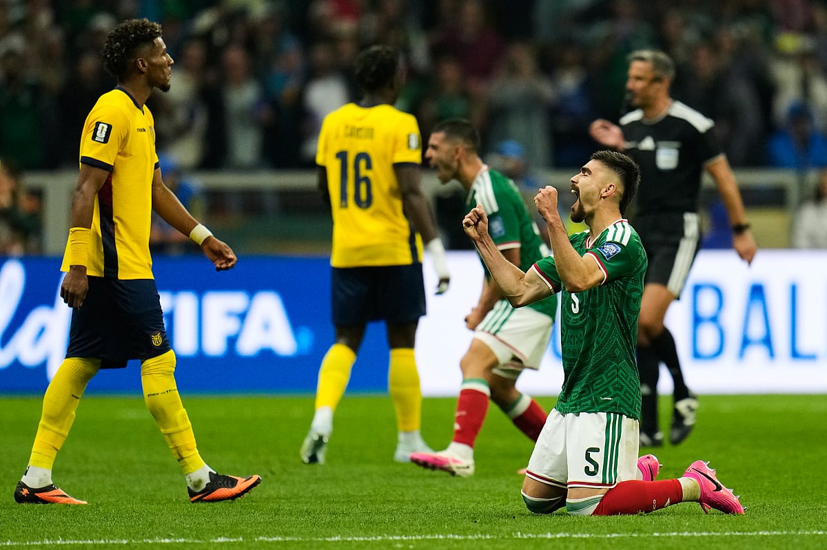 Mexico vs Ecuador FIFA World Cup 2026 Rd 32 Johan Vasquez post match AP Photo
