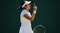 Alexandra Eala vs Maya Joint LIVE Score, Wimbledon 2026: Filipina Star Fights Back To Win The 2nd Set AP Photo/Kin Cheung : Alexandra Eala of the Philippines gestures during the second round women's singles match against Maya Joint of Australia at the Wimbledon Tennis Championships in London, Thursday, July 2, 2026.