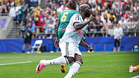 (AP Photo/Abbie Parr) : Belgium's Romelu Lukaku (9) celebrates scoring their first goal during the World Cup round of 32 soccer match between Belgium and Senegal in Seattle, Wednesday, July 1, 2026