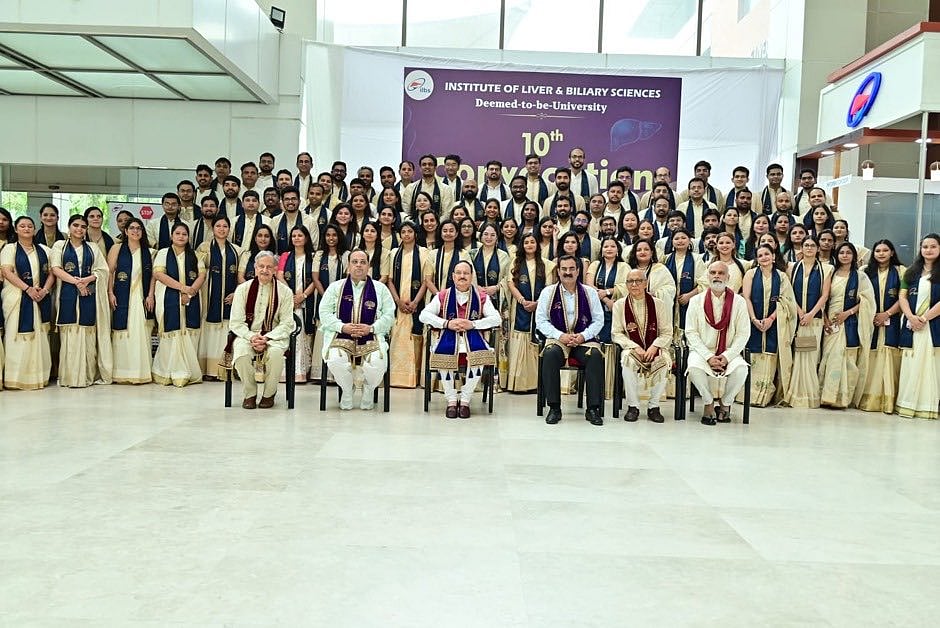 Union Health Minister JP Nadda At ILBS Convocation - null