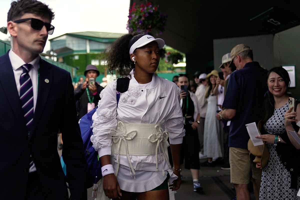 Naomi Osaka Vs Anastasia Gasanova Wimbledon 2026 Osaka arrives AP Photo