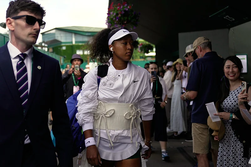 Naomi Osaka Vs Anastasia Gasanova Wimbledon 2026 Osaka arrives AP Photo