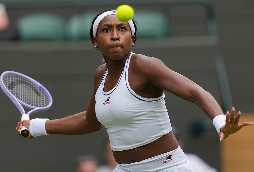 Coco Gauff wimbledon tennis photo