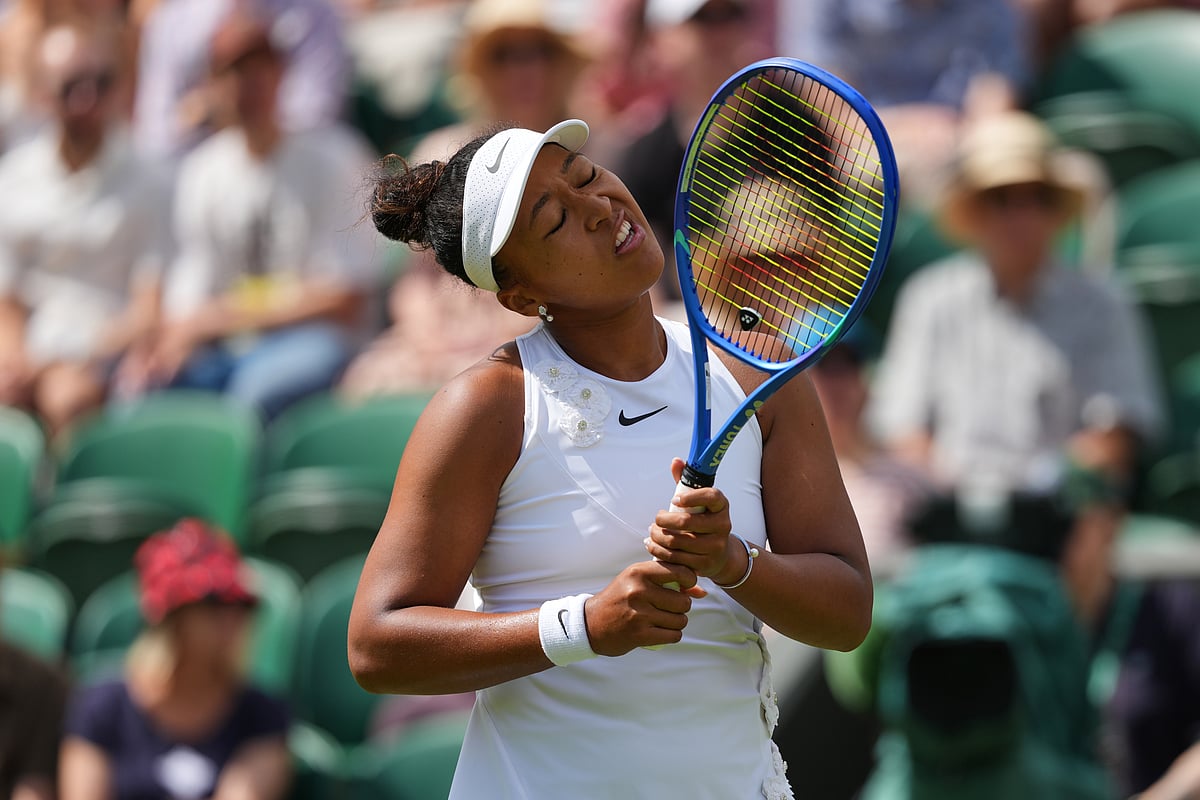 Naomi Osaka Vs Anastasia Gasanova Wimbledon 2026 Osaka reacts AP Photo