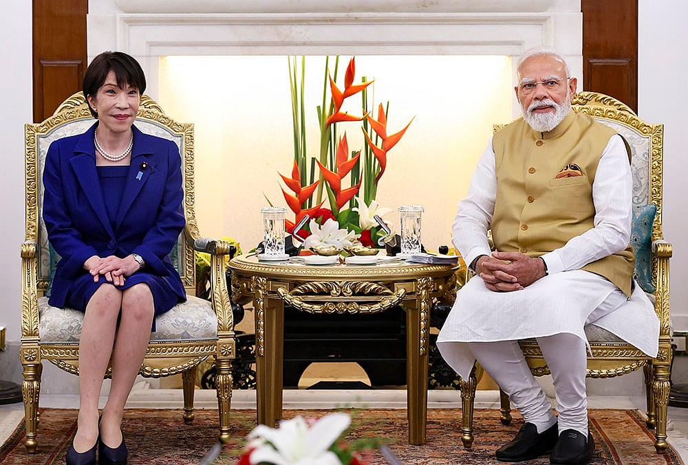 Japanese PM Sanae Takaichi in India