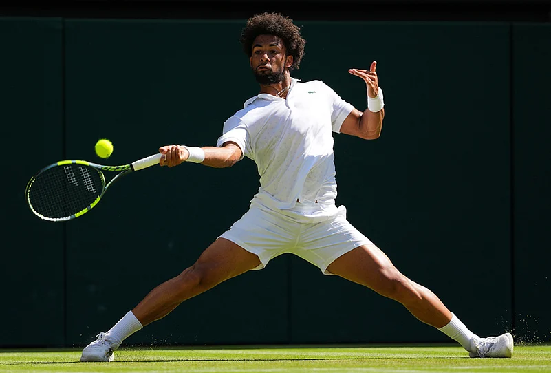 Matteo Berrettini Vs Arthur Fils Wimbledon licensable pictures