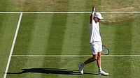 AP : Jannik Sinner enters into last 16 after defeating Jenson Brooksby in Round 3 of the Men's Singles, Wimbledon 2026