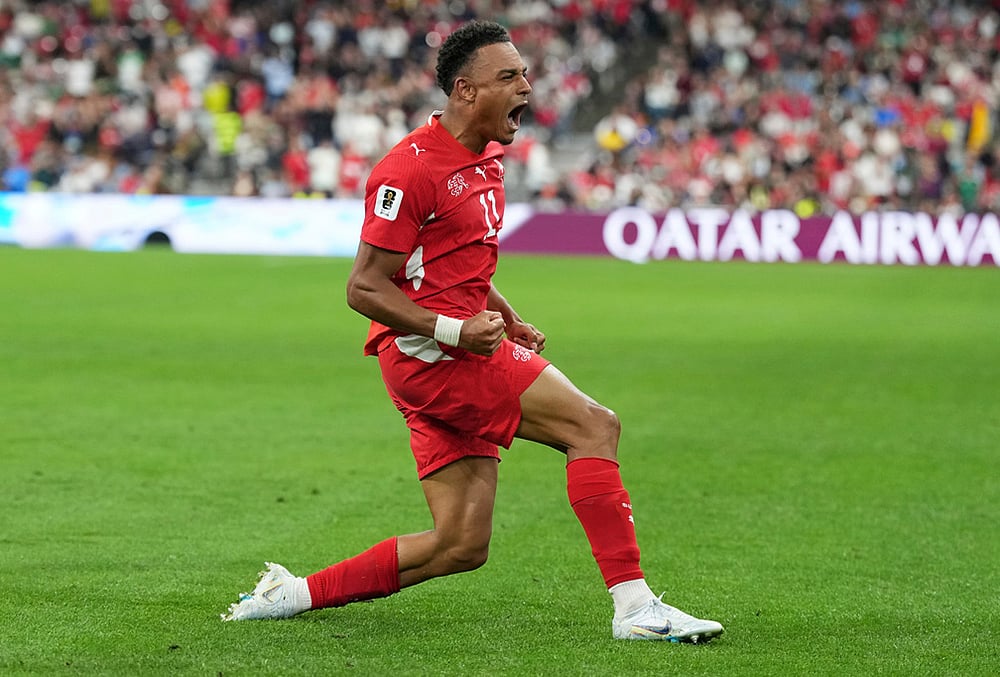 Switzerland Vs Algeria World Cup Soccer round of 32 match highlights-Switzerlands Dan Ndoye