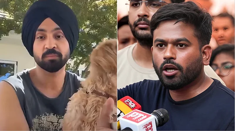 X : Diljit Dosanjh CJP protest