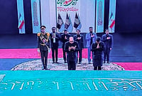 Iran Thanks India for Support at Ayatollah Khamenei's State Funeral | Photo: @PmargheritaBJP/X via PTI : Minister of State for External Affairs Pabitra Margherita and Bihar Governor Syed Ata Hasnain as part of an official Indian delegation attend the funeral ceremony of Iran's slain supreme leader Ayatollah Ali Khamenei.