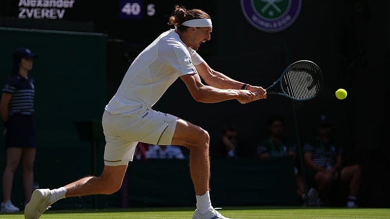 Alexander Zverev Vs Valentin Royer Wimbledon 2026 photos day 4