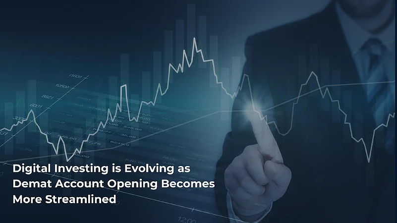 Stock market data analytics overlaying a businessman in a corporate suit
