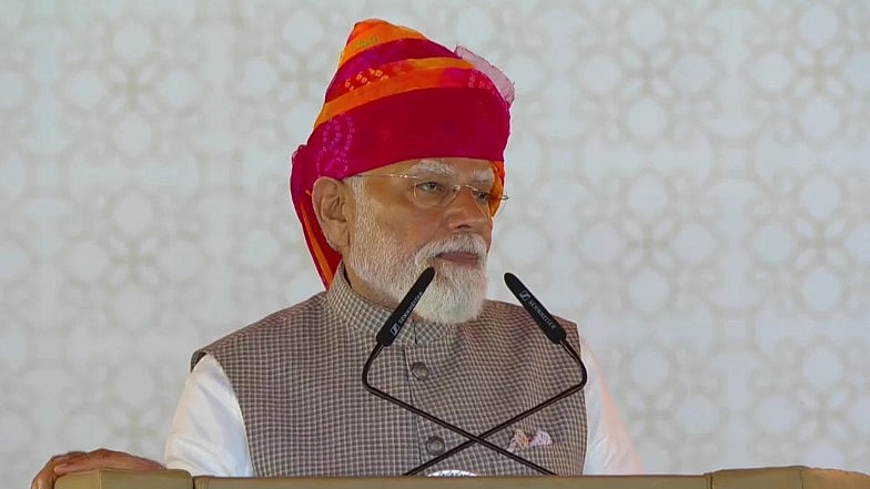 Prime Minister Narendra Modi in Rajasthan - BJP Social Media 