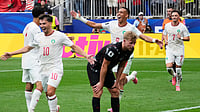 Canada 0-3 Morocco Highlights, FIFA World Cup 2026 Last 16: Ounahi's Brace Seal Quarter-Final Spot For Atlas Lions David J. Phillip/AP Photo : Morocco's Soufiane Rahimi, back, celebrates after scoring his side's third goal against Canada during the World Cup round of 16 soccer match in Houston.