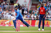 Dave Thompson/AP : India vs England 2nd T20I Live Score: IND bat first against ENG at Old Trafford.