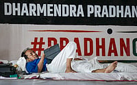 | Photo: PTI/Salman Ali : Climate activist and educationist Sonam Wangchuk during a hunger strike organised by the Cockroach Janata Party (CJP), demanding action over alleged irregularities in examinations and seeking the resignation of Union Education Minister Dharmendra Pradhan, at Jantar Mantar, in New Delhi. Wangchuk is on the sixth day of his indefinite hunger strike in support of the youth-led protest. 