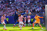 Derik Hamilton/AP : France vs Paraguay Score, FIFA World Cup 2026 Live: Kylian Mbappe and Ousmane Dembele are both chasing the Golden Boot at this World Cup.