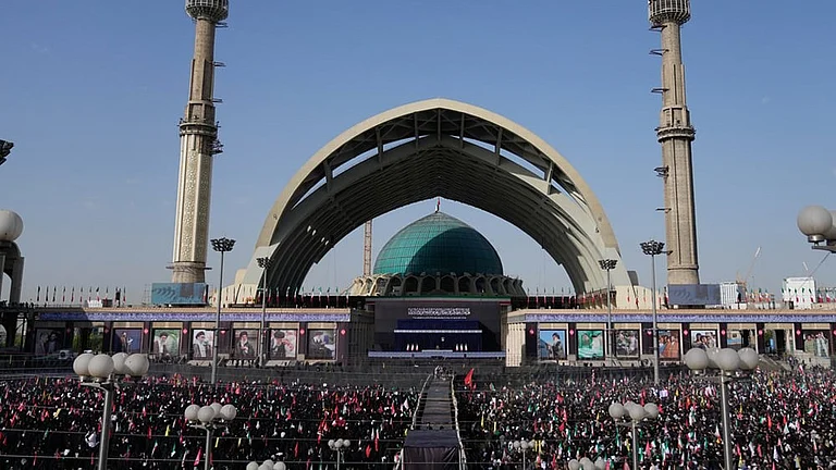 Tiny Coffin of Ayatollah Khamenei’s Slain 14-Month-Old Granddaughter Captures Collective Grief at State Funeral - AP/Altaf Qadri