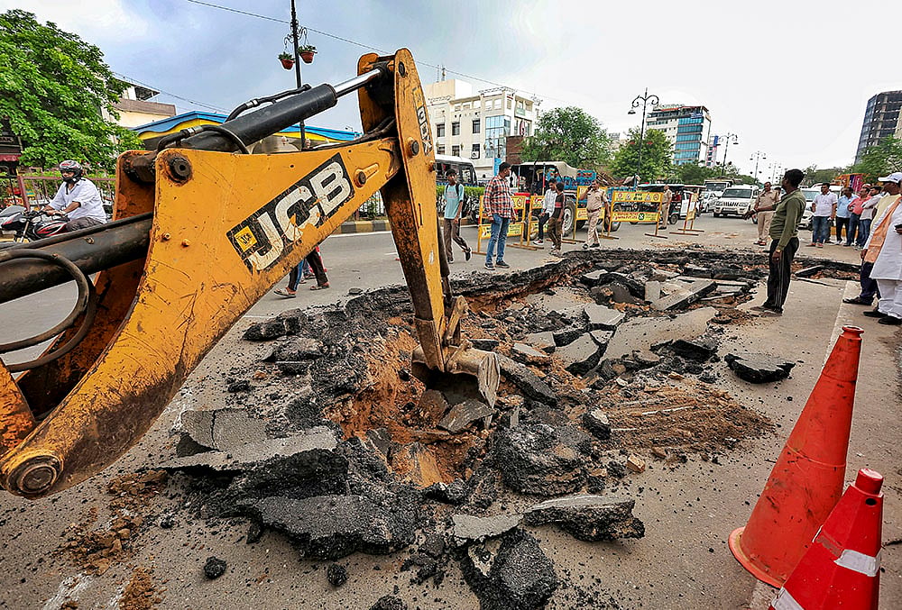 Restoration work in Jaipur