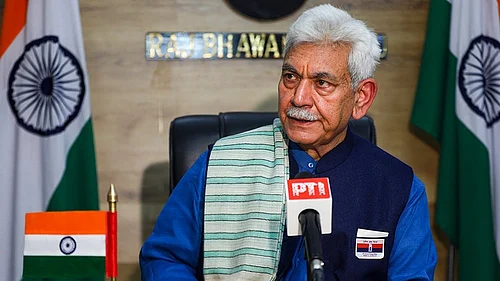 | Photo: PTI : J&K LG Manoj Sinha