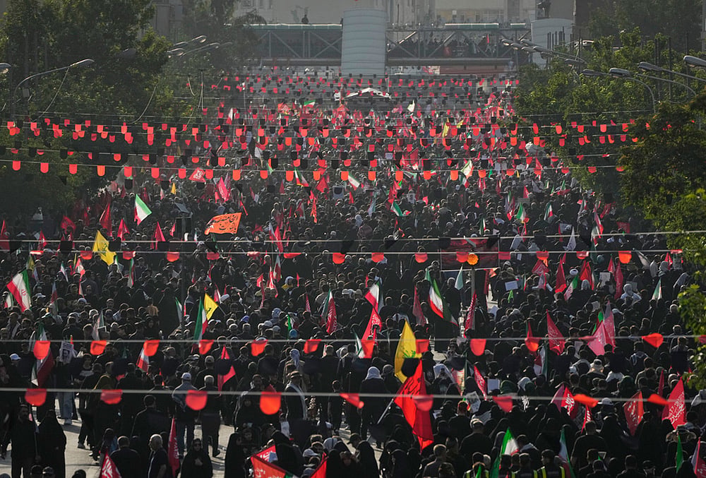 Iranian Supreme Leader Ayatollah Ali Khamenei funeral procession