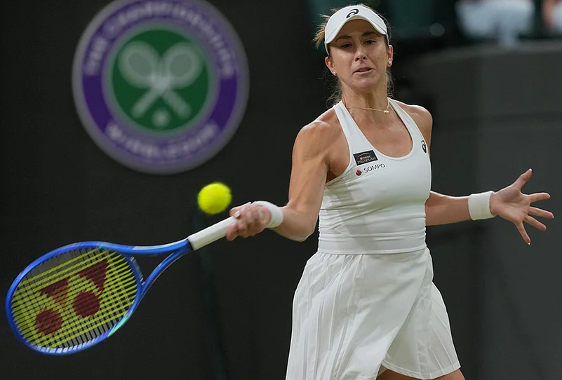 Belinda Bencic wimbledon tennis fourth round highlights