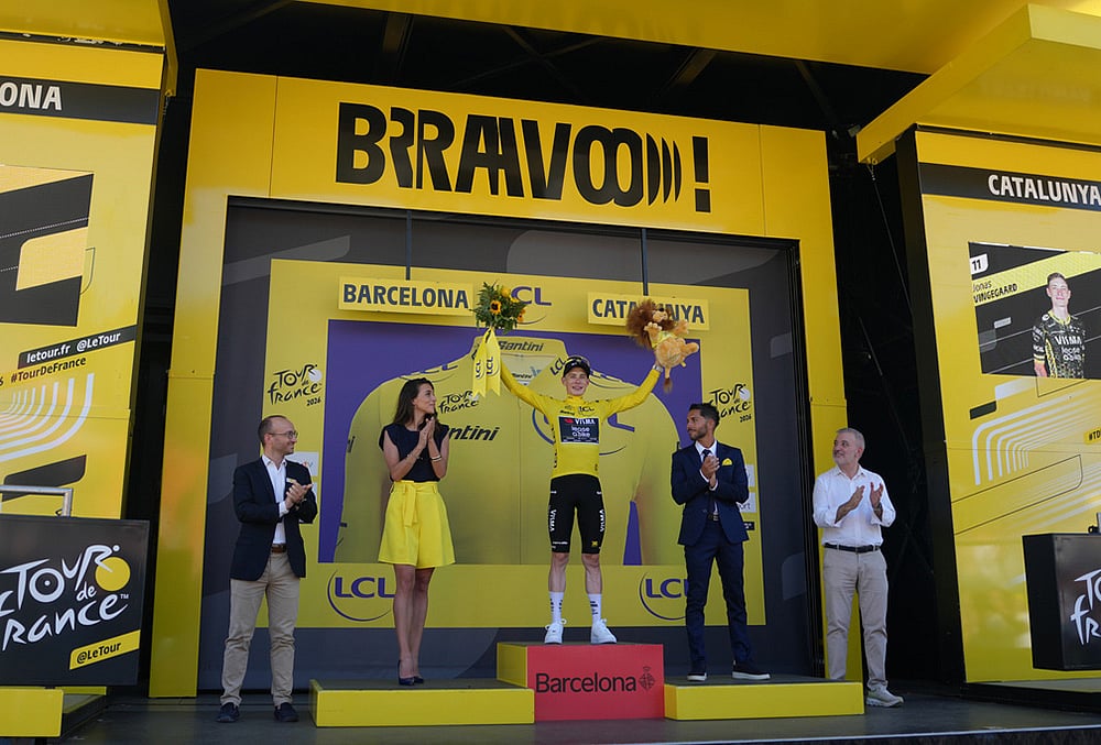 Tour de France 2026 Spain Barcelona stage 2 highlights-Jonas Vingegaard