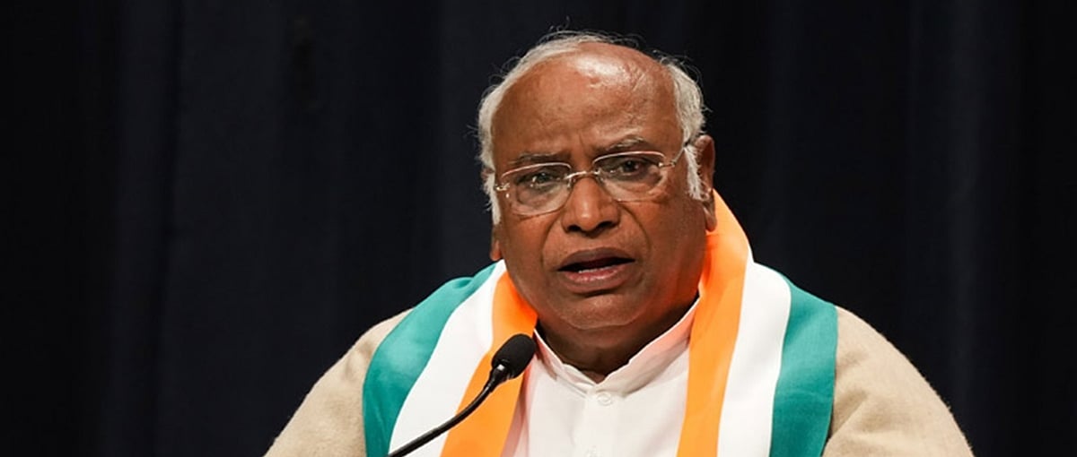 File photo : Congress Chief Mallikarjun Kharge