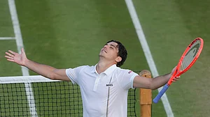 AP Photo/Kin Cheung : Taylor Fritz will cross swords with Alexander Bublik in the fourth round of Wimbledon 2026 on Monday, July 6.