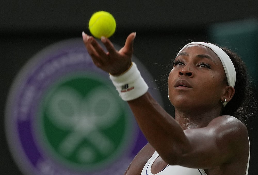 Coco Gauff wimbledon tennis fourth round photos