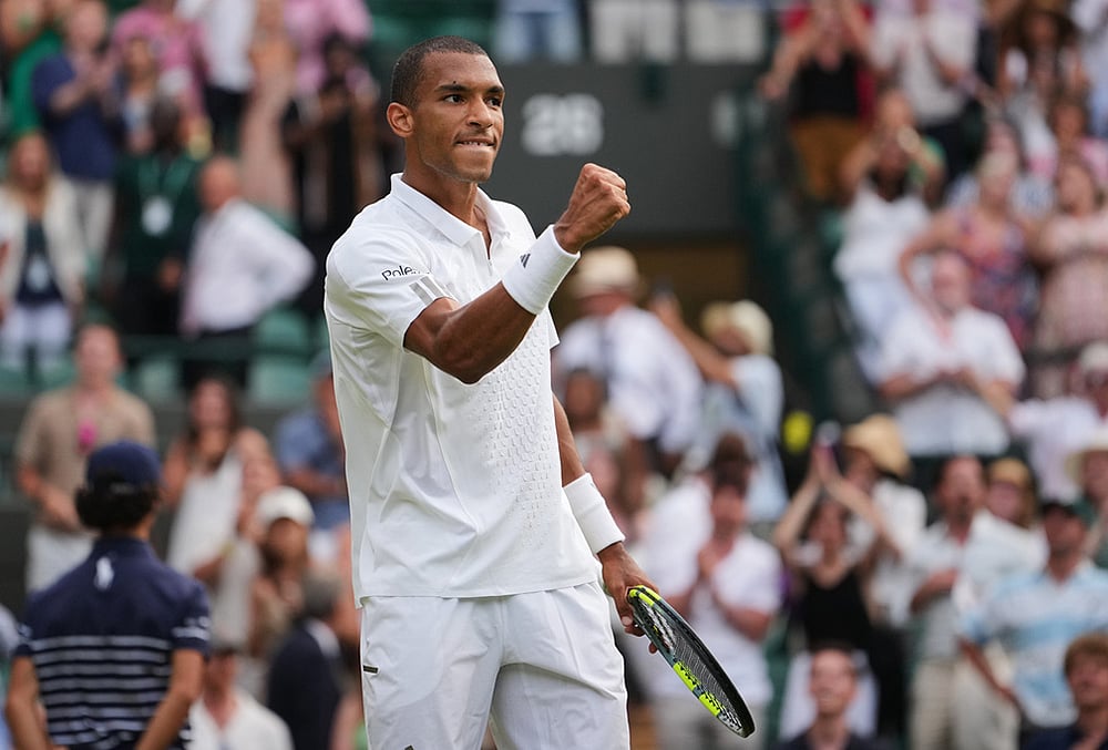 Felix Auger-Aliassime wimbledon tennis highlights