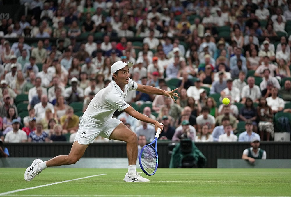 Jannik Sinner Vs Shintaro Mochizuki wimbledon tennis