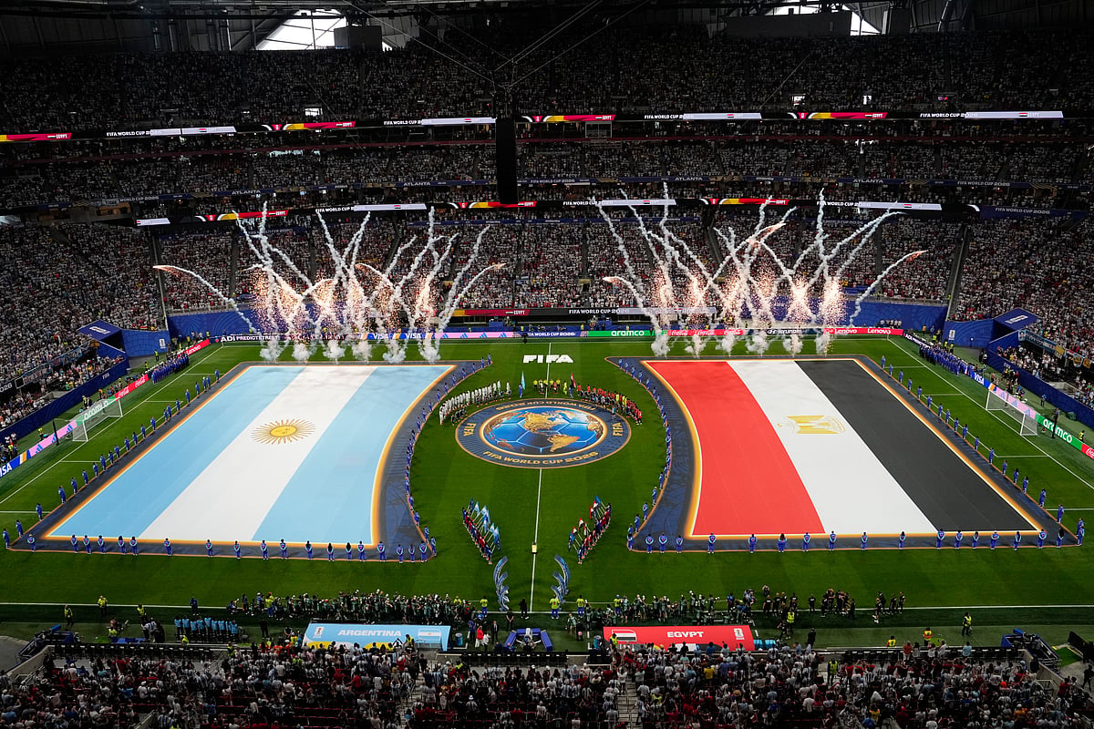 Argentina Vs Egypt FIFA World Cup 2026 RO16 Flags AP Photo