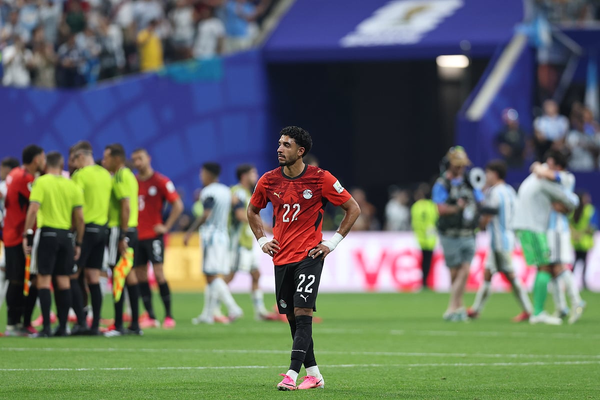 Argentina Vs Egypt FIFA World Cup 2026 RO16 Omar Marmoush reacts AP Photo