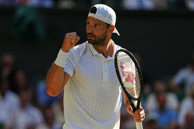 Britain Wimbledon Tennis: Grigor Dimitrov vs Arthur Fery