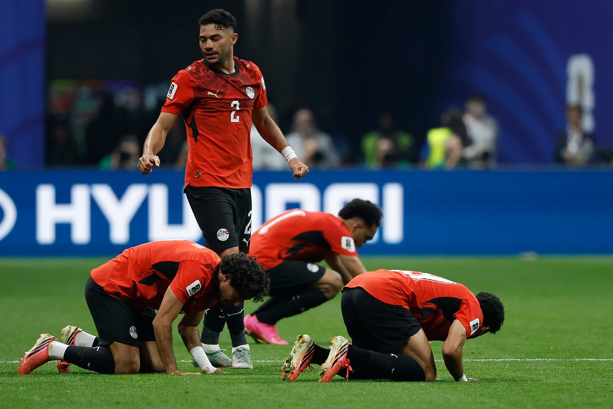 Argentina Vs Egypt FIFA World Cup 2026 RO16 Yasser Ibrahim Team Celeb AP Photo