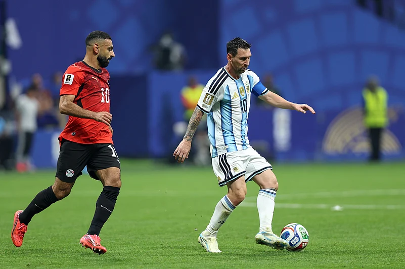 Argentina Vs Egypt FIFA World Cup 2026 RO16 Messi and Salah AP Photo