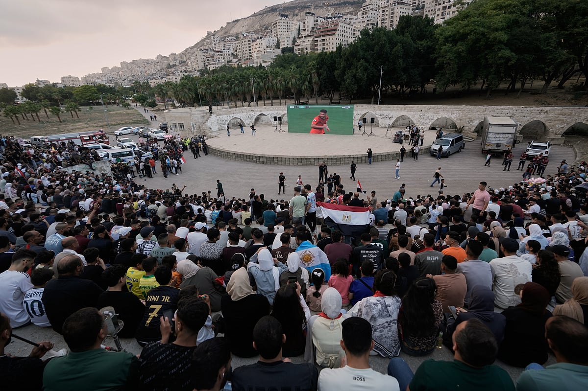 Argentina Vs Egypt FIFA World Cup 2026 RO16 west bank watch party AP Photo