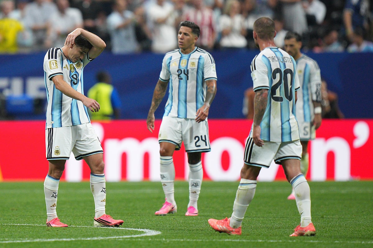 Argentina Vs Egypt FIFA World Cup 2026 RO16 ARG dejected AP Photo