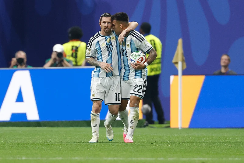 Argentina Vs Egypt FIFA World Cup 2026 RO16 Messi and Martinez AP Photo