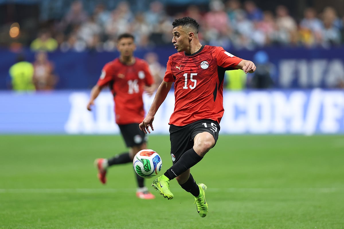 Argentina Vs Egypt FIFA World Cup 2026 RO16 Karim Hafez controls AP Photo