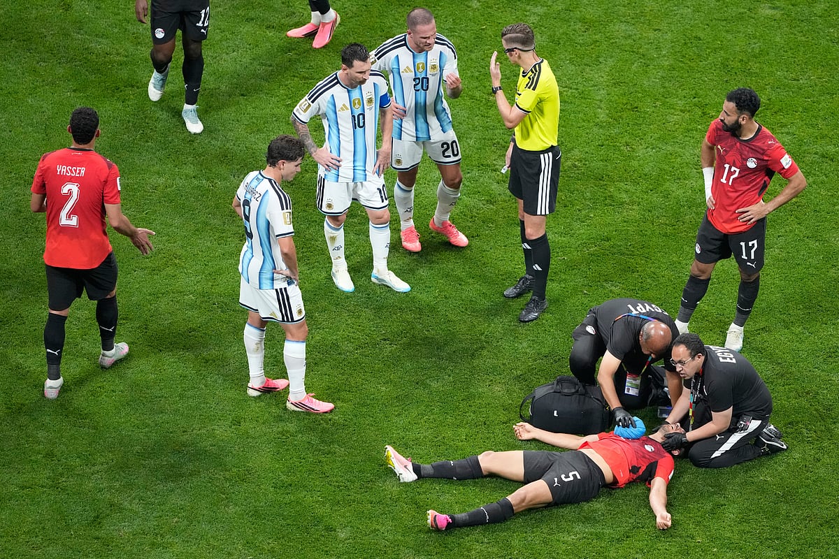 Argentina Vs Egypt FIFA World Cup 2026 RO16 Ramy Rabia medical AP Photo