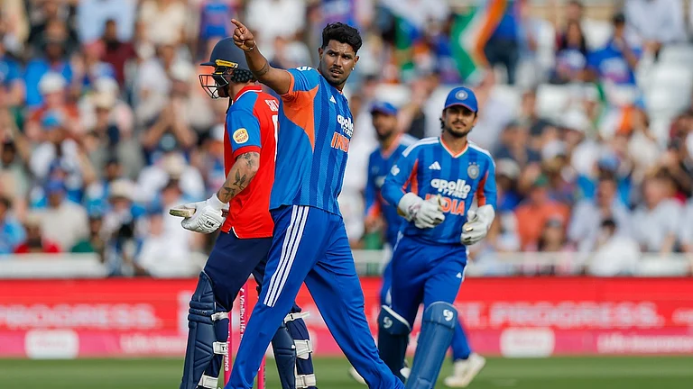 Harshit Rana brings momentum in India's favor by picking two wickets on consecutive delivers at Trent Bridge on Tuesday, July 7. - X/BCCI