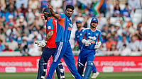 X/BCCI : Harshit Rana brings momentum in India's favor by picking two wickets on consecutive delivers at Trent Bridge on Tuesday, July 7.
