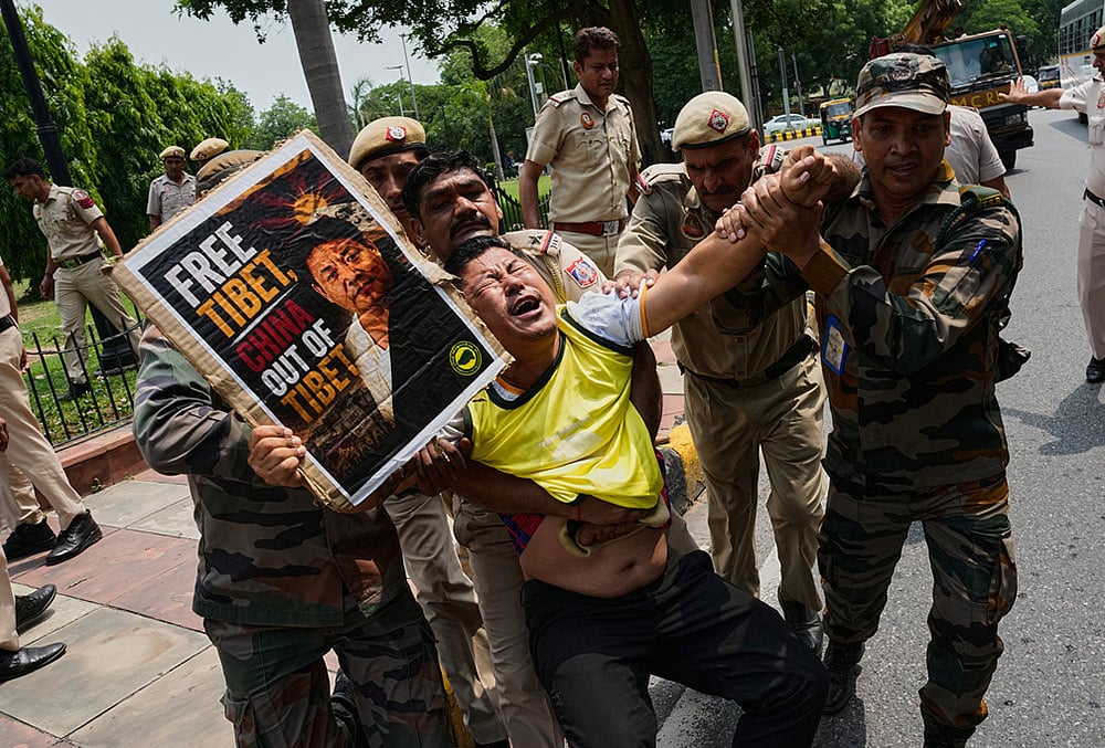 India Tibet China Protest